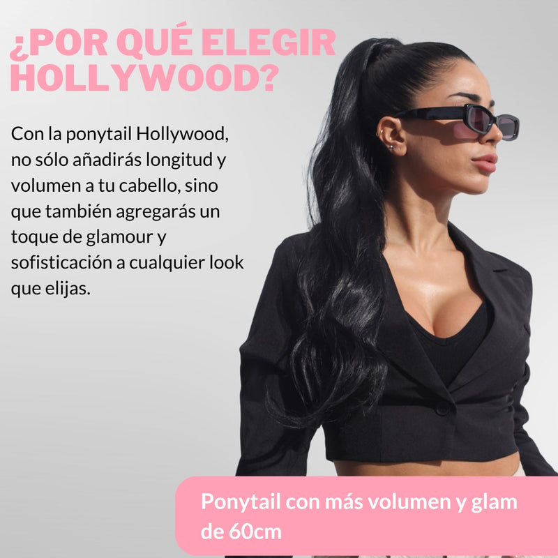 Ponytail Hollywood 60cm Ondulada