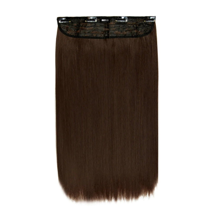 Extensiones Lisas Con Hilo Invisible y clips 45cm