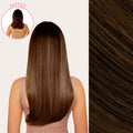 Extensiones Lisas Con Hilo Invisible y clips 45cm