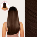 Extensiones Lisas Con Hilo Invisible y clips 45cm