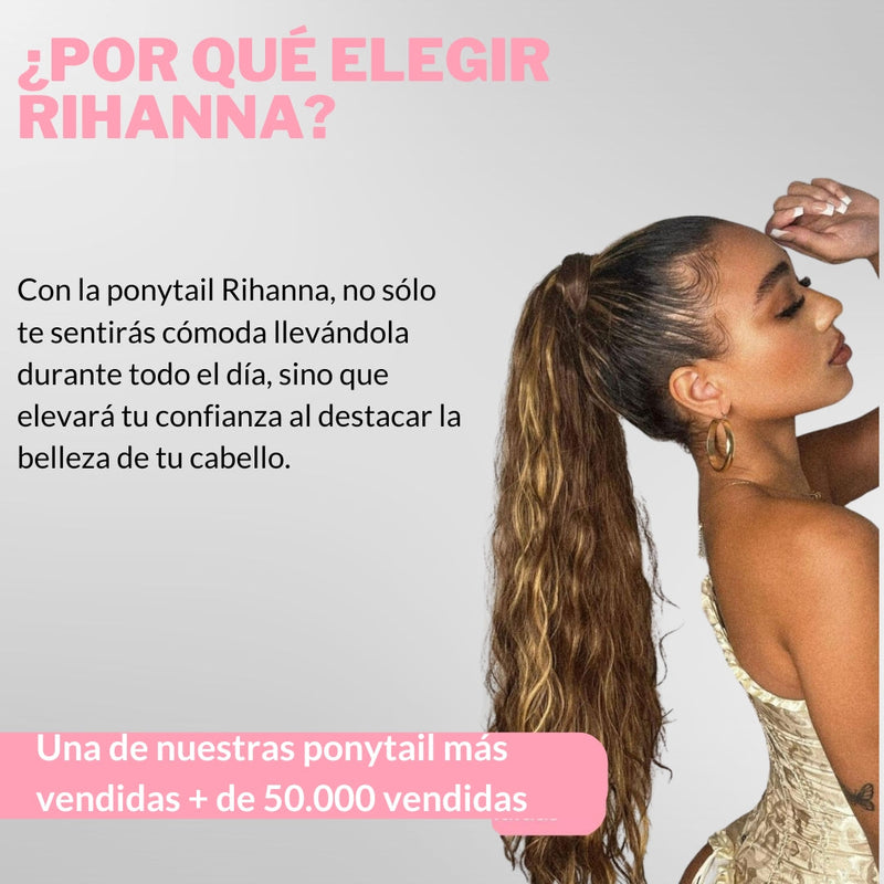 Ponytail Rihanna 55cm Rizada