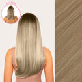 Extensiones Lisas Con Hilo Invisible y clips 45cm